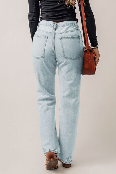 Just BE. SYN Distressed Buttoned Jeans