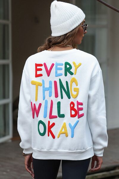 Just BE. SYN  OKAY Graphic Sweatshirt